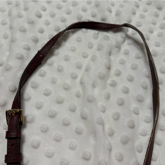 Michael Kors Wine and Tan Crossbody Bag - Picture 4 of 10